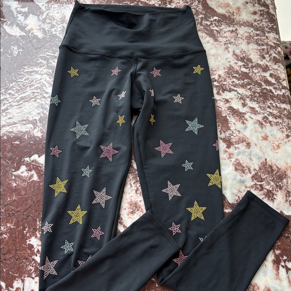 Beach Riot Black Star Leggings